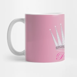 Princess tiara with faux diamonds Mug